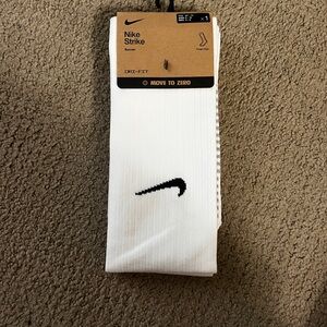 Nike Strike Athletic Socks - White and Black